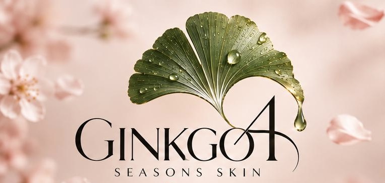 Ginkgo-Motiv für den Frühling mit dem Originalmarkenlogo